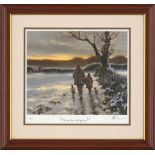 Mick Cawston Limited Edition Print "I'll do the Talking Son" 10"x 12" (Framed 18"x 19")