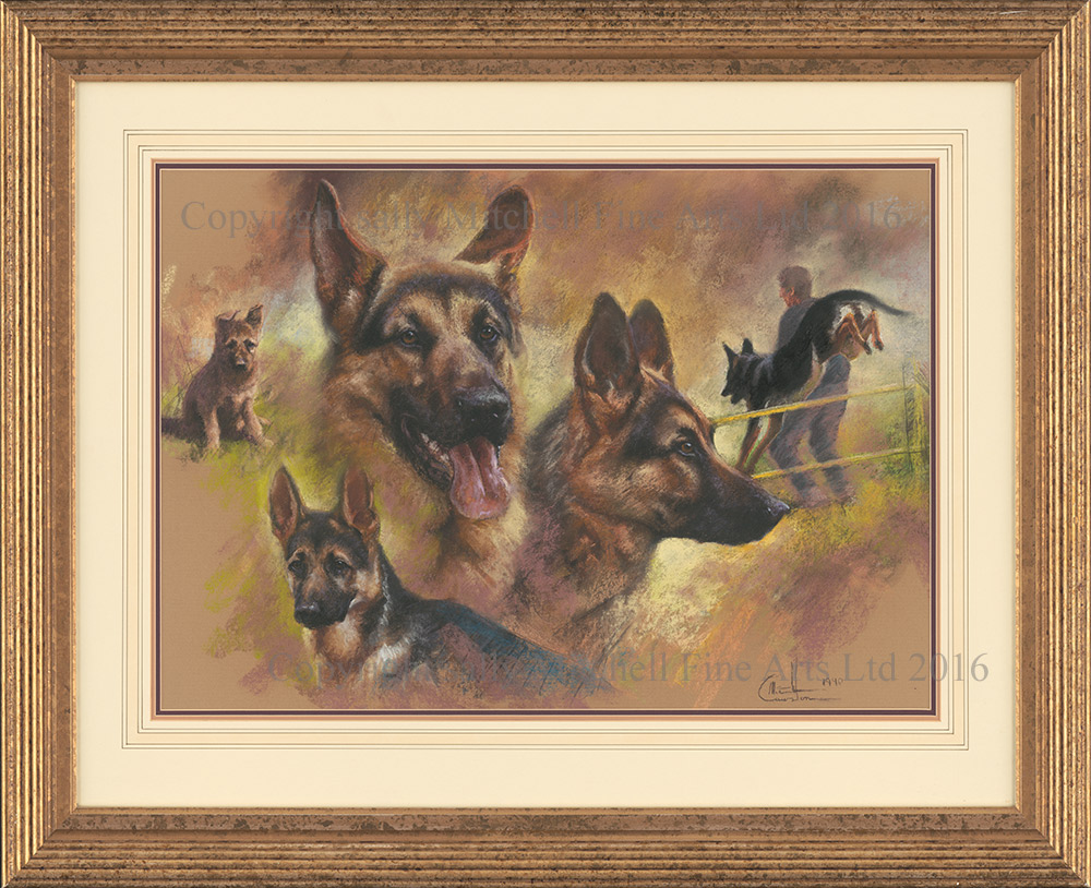 Mick Cawston Original Pastel "The G.S.D" Original of Limited Edition Print 18"x26" Framed as Shown