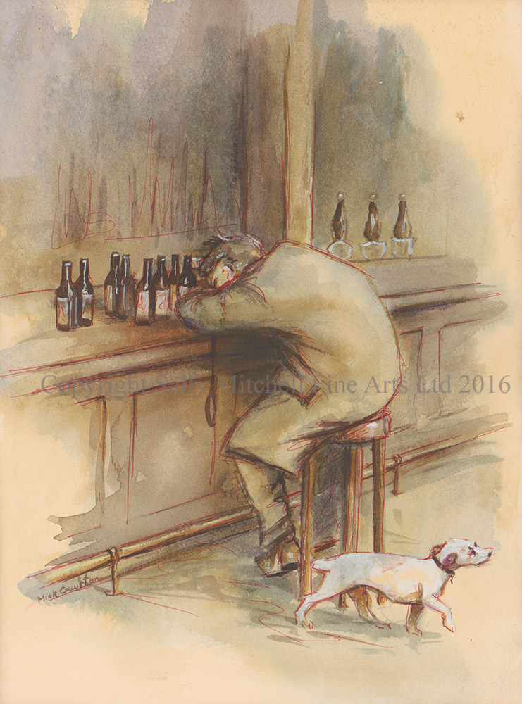 Mick Cawston Original Watercolour "Hair of the Dog" Original of Limited Edition Print. - Image 4 of 4