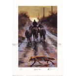 Mick Cawston Limited Edition Print "Going Home" Print Number 135/500 Unframed Signed and Numbered.
