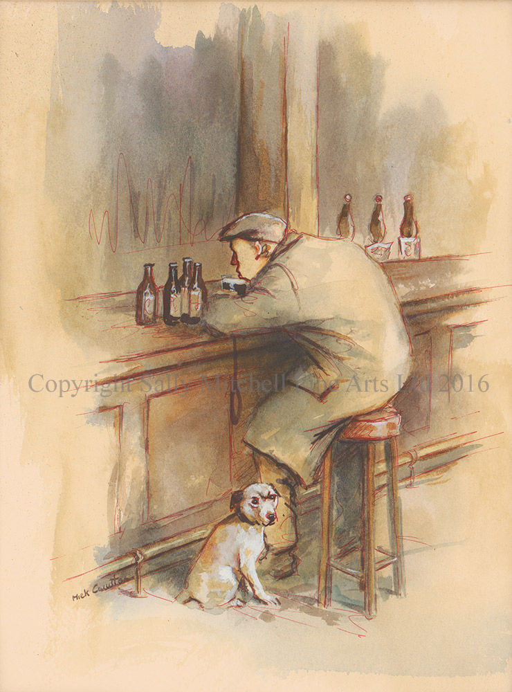 Mick Cawston Original Watercolour "Hair of the Dog" Original of Limited Edition Print. - Image 3 of 4