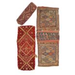 A private collection of East Mediterranean traditional costume & textiles - a Caucasian bag face,