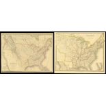 Property of a lady - a small collection of maps - HALL, Sidney - 'United States' - hand-coloured map