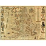 Property of a gentleman - SPEED, John - 'The Kingdome of England' - hand-coloured map engraving by