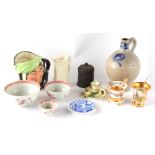 Property of a deceased estate - a quantity of assorted ceramics including an early 20th century