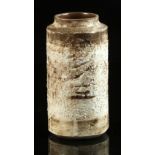 Property of a lady - a Troika cylindrical vase, raised mark 'TROiKA / ST. IVES', 7.85ins. (20cms.)