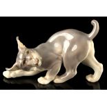 Property of a lady - Dahl Jensen for Royal Copenhagen - a porcelain model of a desert lynx, model