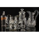 A quantity of assorted glassware, late 19th century & later, including rummers (9) (see