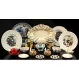Property of a deceased estate - a quantity of assorted pottery items, 18th century & later,