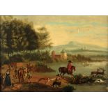 Property of a gentleman - Dutch school, late 19th / early 20th century - FIGURES IN LANDSCAPE -