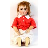 Property of a lady - an early 20th century French Jules Verlingue bisque headed doll, model
