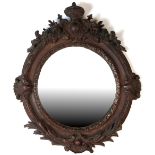 Property of a gentleman - a late 19th / early 20th century Continental carved framed convex