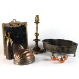 Property of a deceased estate - a quantity of assorted metalware including a Chinese bronze