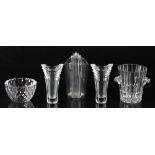 Property of a deceased estate - five pieces of modern glass including Riedel and Lenox, the