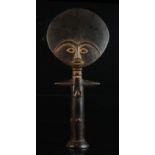 Property of a deceased estate - ethnographia - an Ashanti tribal carved wood fertility doll, akuaba,