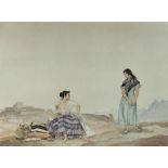 Property of a lady - a Russell Flint print - 'ALMERIA REPROOF' - limited edition of 650, published