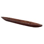 Property of a deceased estate - ethnographia - a dug-out canoe, 152ins. (387cms.) long (see