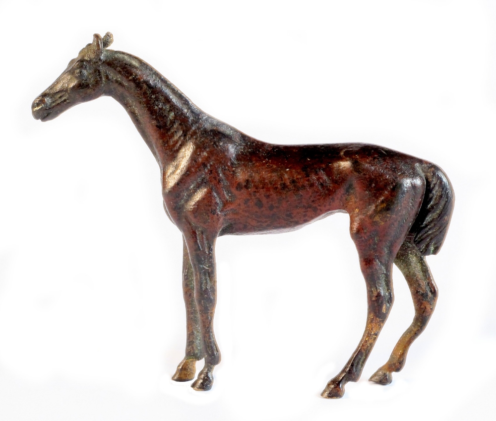 Property of a gentleman - a small Vienna bronze model of a horse, circa 1900, impressed marks '