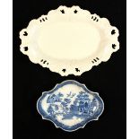 Property of a lady - an early 20th century Grainger's Worcester shaped oval dish, with moulded &