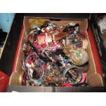 A Box of Bangles, necklaces, costume jewellery, etc.