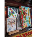 A Large Quantity of Vintage Board Games etc, including Magic Robot, jigsaws, cards, etc.