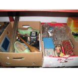 A Large Quantity of Miscellaneous Collectables, including brass stair rods, e-mail telephone,