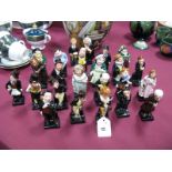 A Collection of Twenty Four Royal Doulton Dickens Figures, Captain Cuttle; Artful Dodger;