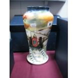 A Moorcroft Pottery Vase, tubelined and decorated in The Escape design by Anji Davenport from the