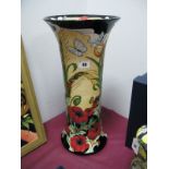 A Moorcroft Pottery Prestige Vase, tubelined and decorated in the Flanders Fields design by Rachel