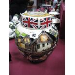 A Moorcroft Pottery Ginger Jar, decorated in the Bullnose Morris design by Paul Hilditch,  limited