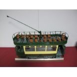 A Large Scale Scratch Built Model of an Open Topped Forty-Eight Seater Double Decker Tram in the