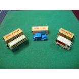 Dinky Toys No. 290 Double Deck Bus, repainted, in poor original box. No. 30V Electric Van, playworn,