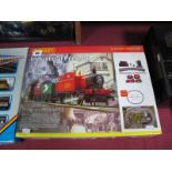 A Hornby "OO" "Industrial Freight" Train Set. Comprising 0-4-0 locomotive, three wagons, track, etc.