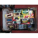 Twenty-Two Boxed and Cased Diecast Vehicles by Dinky, Corgi, Lledo, Matchbox, Hornby and Others.