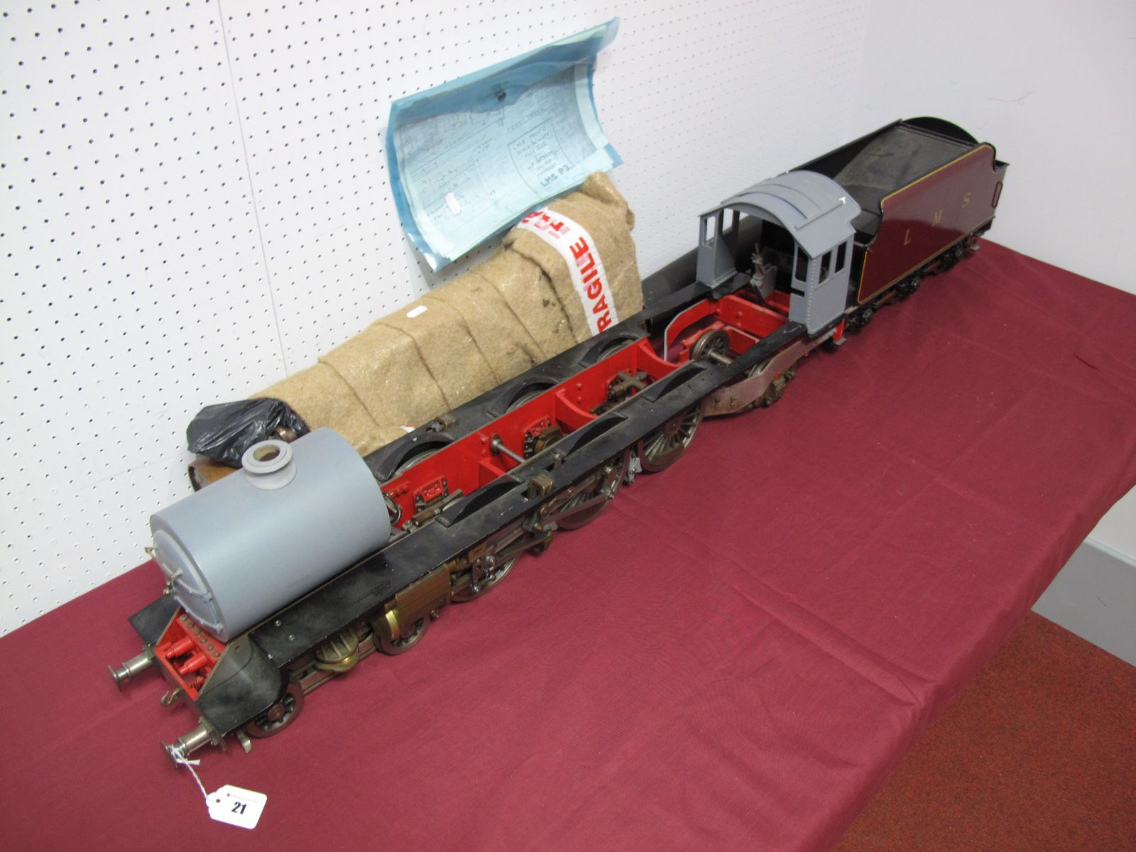 A 3½ Gauge Part Built 4-6-2 Pacific Princess Royal Class Live Steam Locomotive. Including finished