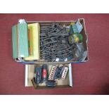 A Quantity of Post War Hornby "O" Gauge Model Railway. Clockwork. Including a goods platform (