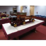 A 2 Inch Engineered Live Steam Model of an Articulated Clayton Undertype Steam Wagon Designed by