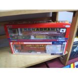 Two Boxed 1:50th Scale Diecast Lorries. #CC13907 Foden Alpha Curtainside- "Ken Abram Skelmersdale