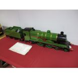 A 3½ Inch Gauge Engineered Live Steam Model of a GNR Atlantic 4-4-2 Locomotive and Tender. Based