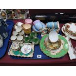 A. Ball Hand Painted Copeland Plate, Shelley pin tray, Abbeydale dish, Paragon coffee ware, etc:-