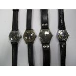 Bulova, IKO, Helios and Sicura Submarine Gent's Wristwatches. (4)