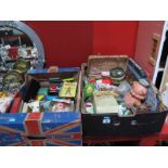 A Collection of Vintage Toys and Games, including a Straco Jet Sew-o-Matic sewing machine, a