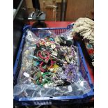 A Mixed Lot of Assorted Costume Jewellery:- One Box