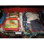 A large Quantity of Vintage Sewing and Haberdashery Items, including buttons, patterns, scarves