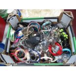 A Large Mixed Lot of Assorted Costume Jewellery:- One Box