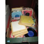 A Collection of Over 100 Mostly 1960's 45RPM and EP's, including Beatles No. 1 and All My Loving,