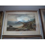 W. Small, Watercolour, lakeland landscape, 40.5x65.5cms, signed and dated 1886 lower left.