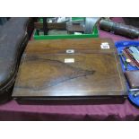 A XIX Century Rosewood Writing Slope, with a folding top, fitted interior.