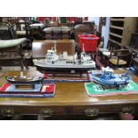 Three Various Model Boats.