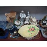 Carlton and Ridgway Dishes, Leeds teapot, Sylvac stalk jug, Wedgwood jasper hot water jug,